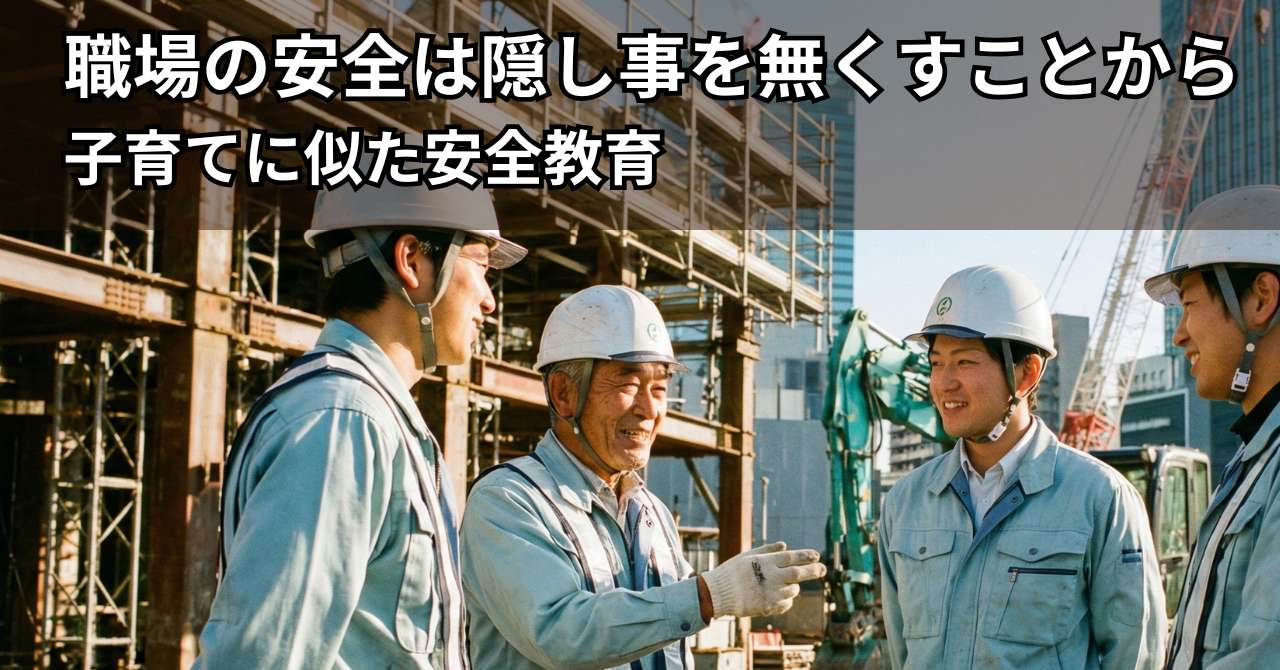 現場で打ち合わせをする作業員たち