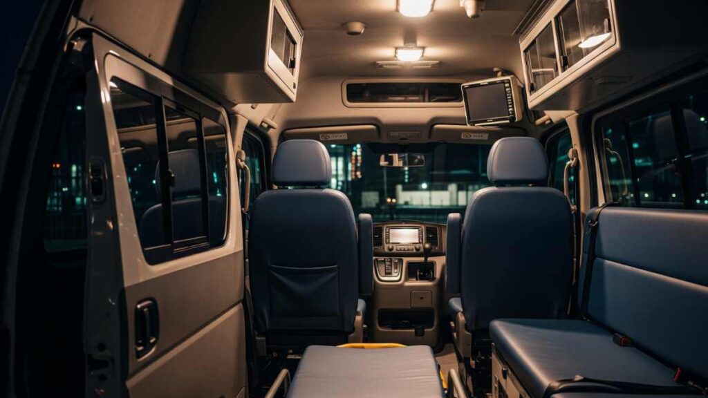 救急車内の画像